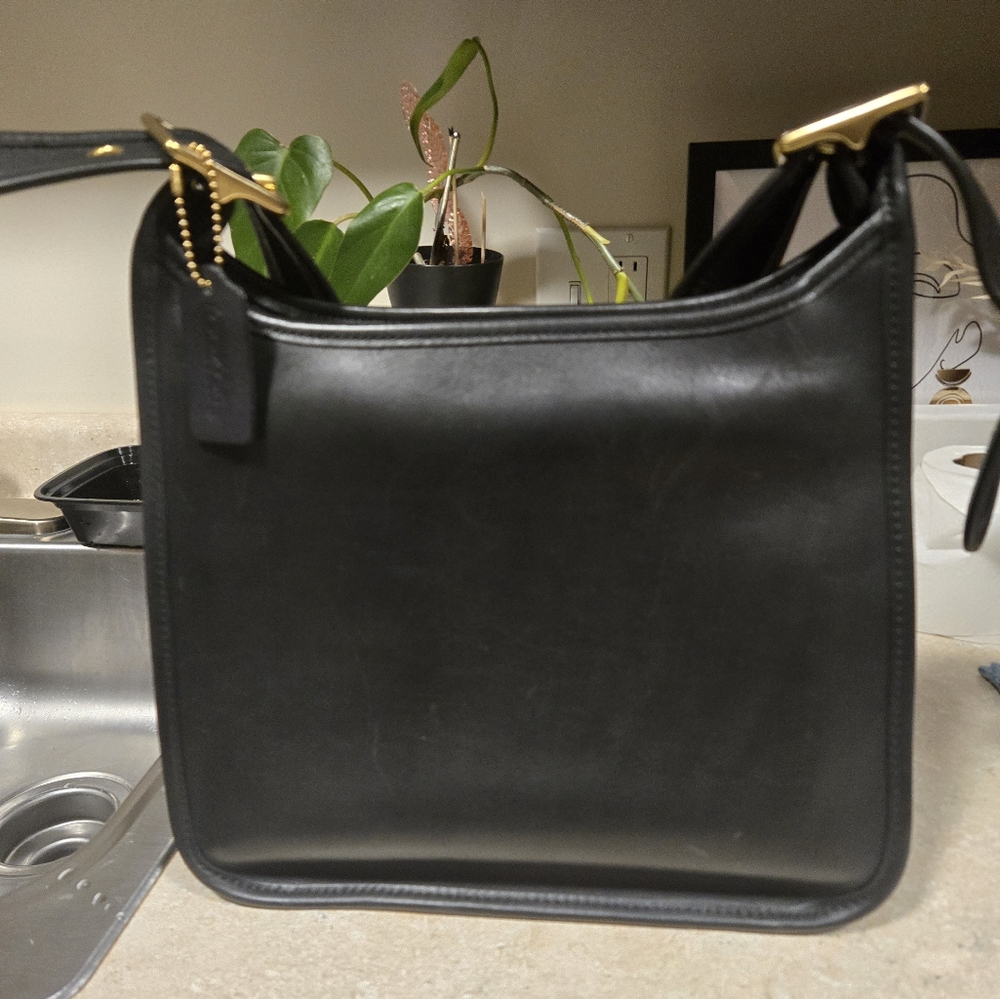 Black Leather COACH bag